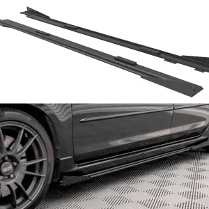 Mazda 3 Mk1 MPS, , "Street Pro" difuzory pod boční prahy s křidélky, plast ABS bez povrchové úpravy, Maxton Design Kup Teď