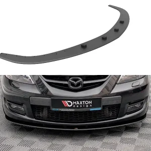 Kup Teď Mazda 3 Mk1 MPS, "Street Pro" spoiler pod přední nárazník, plast ABS bez povrchové úpravy, s červenou linkou, Maxton Design