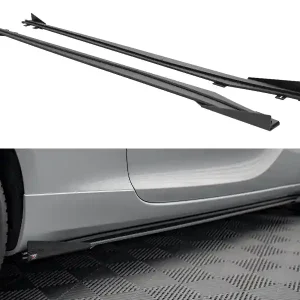 Odeslání Ihned Opel Astra J (Mk4), "Street Pro" difuzory pod boční prahy s křidélky, plast ABS bez povrchové úpravy, GTC OPC-Line, s červenou linkou, Maxton design