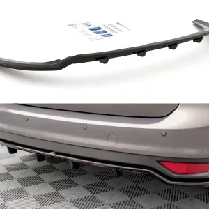 Nová Kolekce Ford C-max Mk2, středový spoiler pod zadní nárazník s žebrováním, Maxton Design