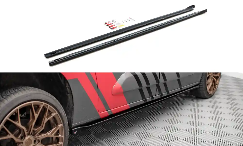 Sleva Peugeot Partner Mk3, difuzory pod boční prahy, Maxton Design