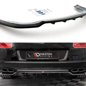Nakupujte Hned Bentley Continental GT, středový spoiler pod zadní nárazník s žebrováním, Maxton Design