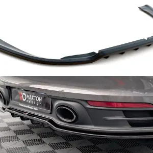 Výprodej Porsche 911 992 /Carrera 4S, středový spoiler pod zadní nárazník s žebrováním, Maxton design