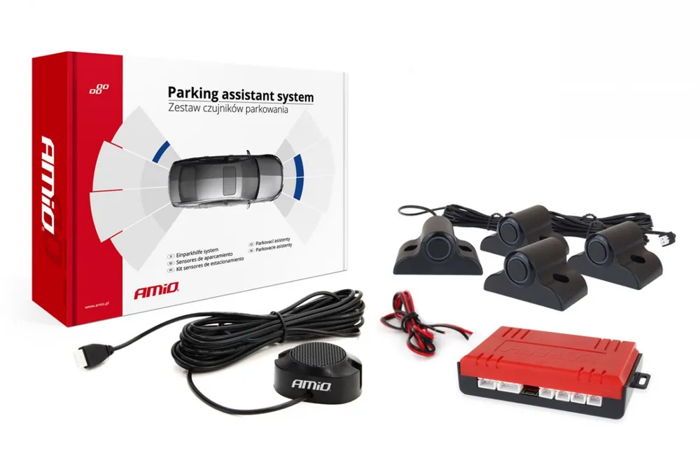 Asistenty parkování Buzzer 4 senzory černé TRUCK 19mm Vrácení Zdarma