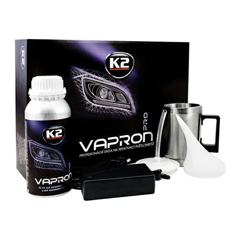 K2 VAPRON PRO - profesionální sada na renovaci světlometů Tovární Cena