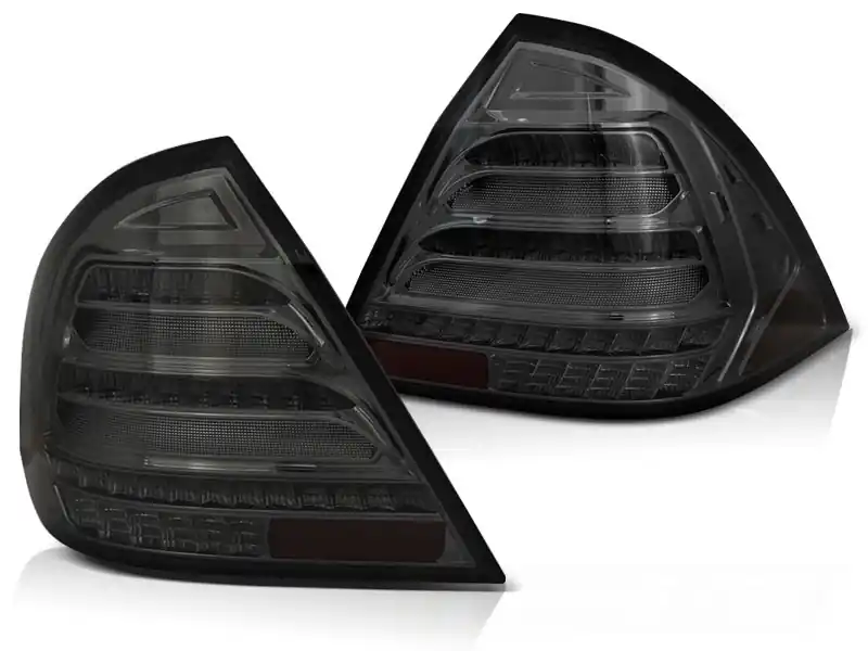 MERCEDES W203 SEDAN 04-07 - zadní LED světla kouřové s dynamickým blinkrem Víkendová Akce