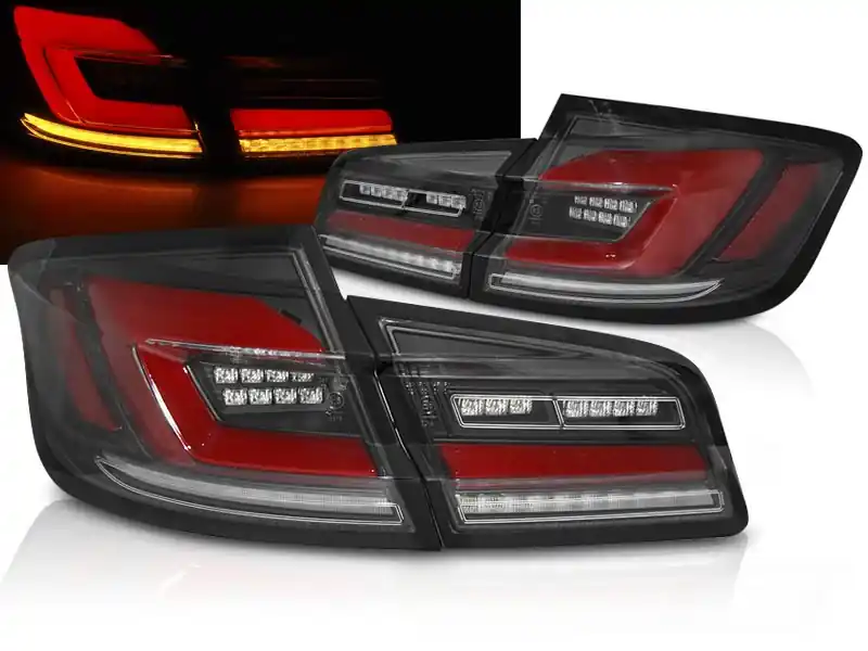 BMW F10 10-16 zadní LED světla černá LED BAR SEQ Víkendová Akce