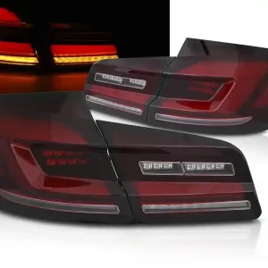 BMW F10 10-16 zadní LED světla červené kouřové LED BAR SEQ Výhodná Nabídka