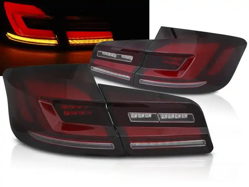 BMW F10 10-16 zadní LED světla červené kouřové LED BAR SEQ Výhodná Nabídka