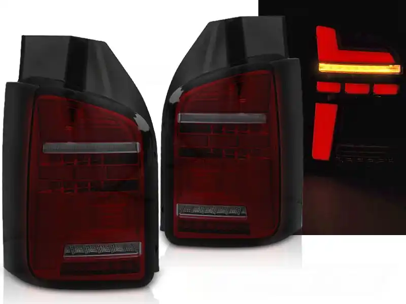 Tovární Cena VW T6.1 20- dvoukřídlá verze - zadní LED světla červeno kouřová LED BAR s dynamickým blinkrem