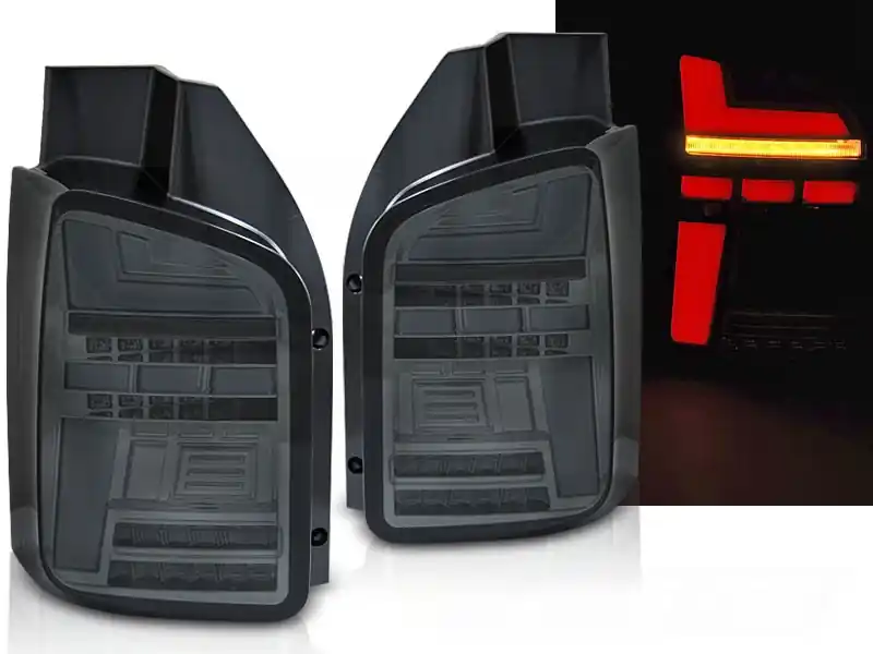 VW T5 10-15 Zadní světla LED BAR dynamický blikač, Kouřové Pouze Dnes