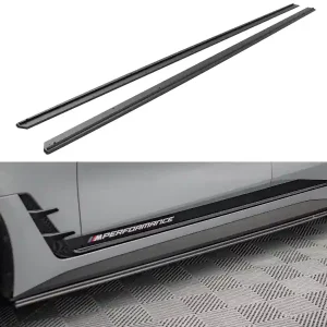 Tovární Cena BMW řada 4 G26 M-Pack, "Street Pro" difuzory pod boční prahy, plast ABS bez povrchové úpravy, Maxton design