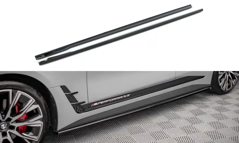 BMW řada 4 G26 M-Pack, difuzory pod boční prahy, Maxton design Vrácení Zdarma