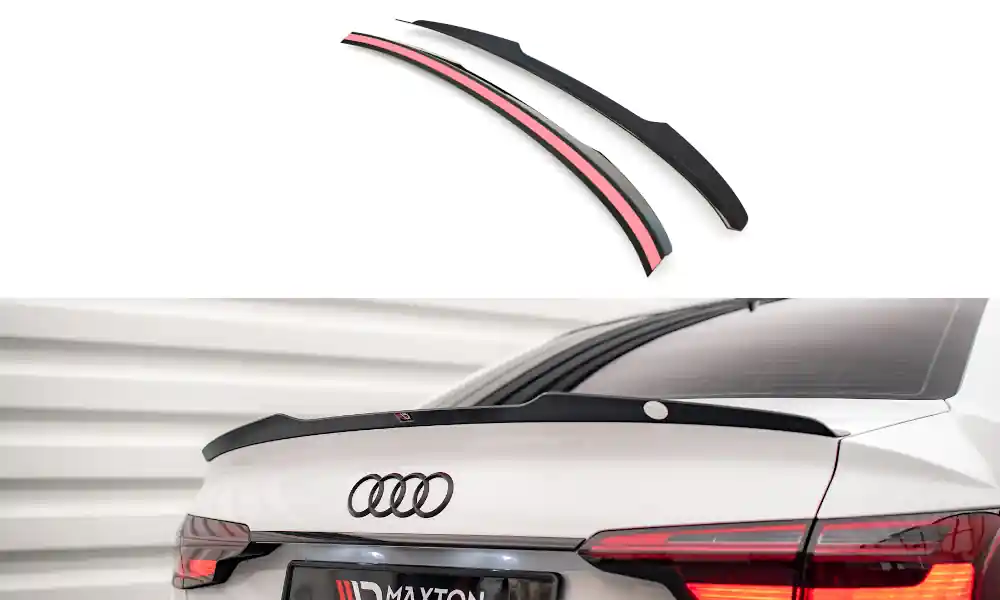Cenová Bomba Audi A4 B9 FL, prodloužení spoileru, Maxton Design