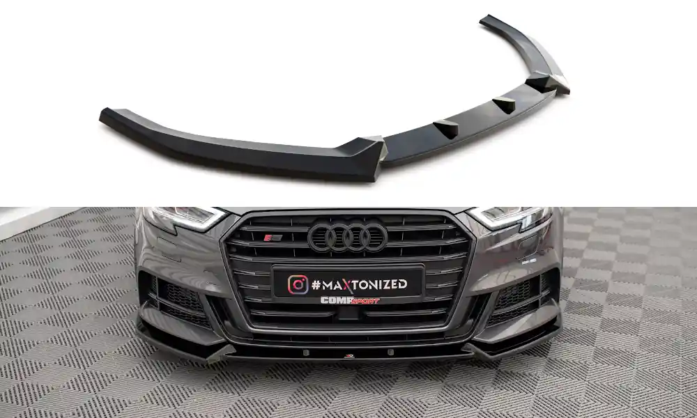 Audi S3 8V FL Sportback, spoiler pod přední nárazník, Sportback, Maxton design Výhodná Nabídka