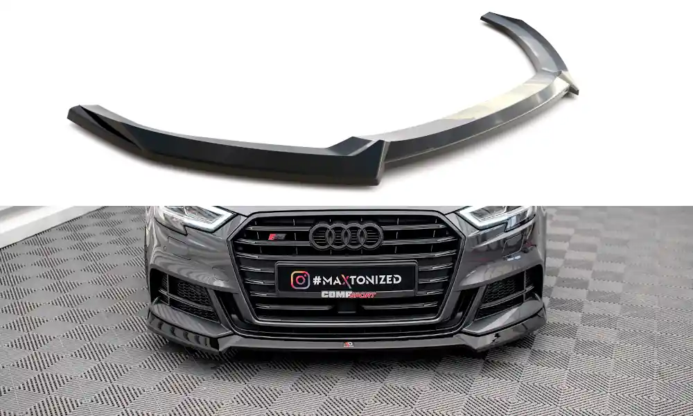 Audi S3 8V FL Sportback, spoiler pod přední nárazník ver.3, Sportback, Maxton design Cenově Výhodný