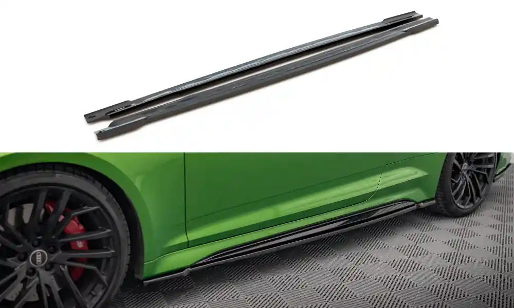 Audi RS5 F5 FL, difuzory pod boční prahy, Maxton design Cenový Hit