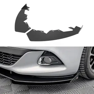 Autentický Opel Astra J (Mk4), rohové spoilery pod přední nárazník, GTC OPC-Line, Maxton design