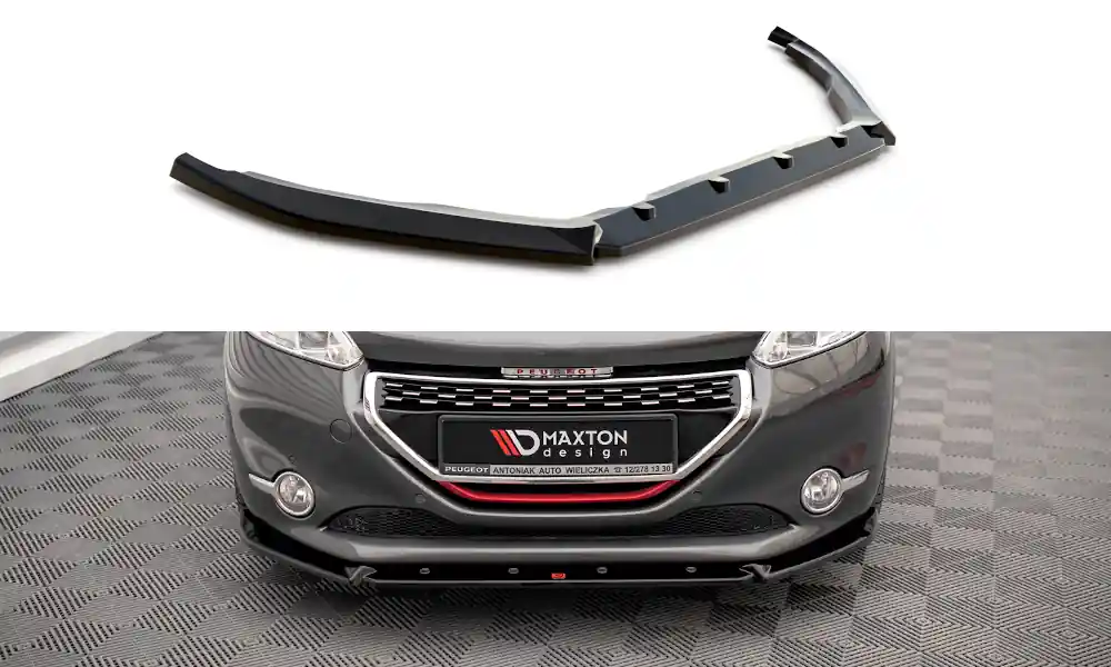 Výhodná Nabídka Peugeot 208 Mk1 GTI, spoiler pod přední nárazník ver.2, Maxton design