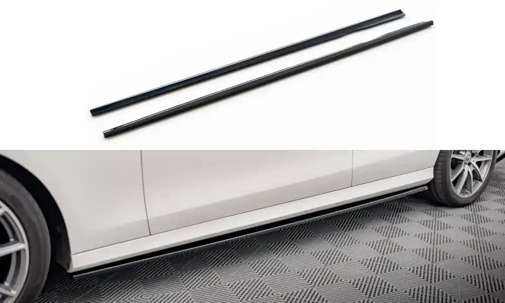 Mercedes třída E W213 FL/AMG-Line/Sedan, difuzory pod boční prahy, Maxton design Víkendová Akce