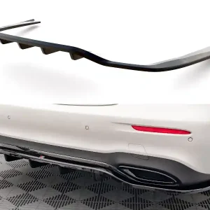 Akční Cena Mercedes třída E W213 FL/AMG-Line/Sedan, středový spoiler pod zadní nárazník s žebrováním, Maxton design