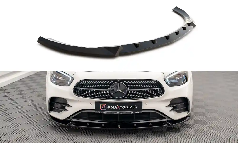 Mercedes třída E W213 FL/AMG-Line/Sedan, spoiler pod přední nárazník ver.2, Maxton design Akční Nabídka