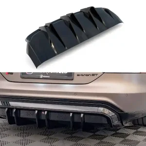 Výhodná Nabídka Audi e-tron GT / RS GT Mk1, vložka zadního nárazníku, černý lesklý plast ABS, Maxton Design