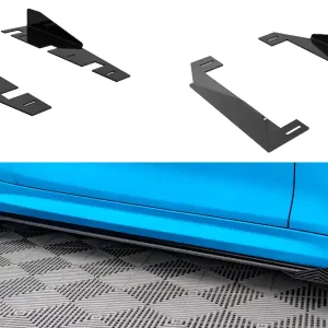 BMW řada M2 F87, křidélka bočních difuzorů, černý lesklý plast ABS, Competition Akční Nabídka
