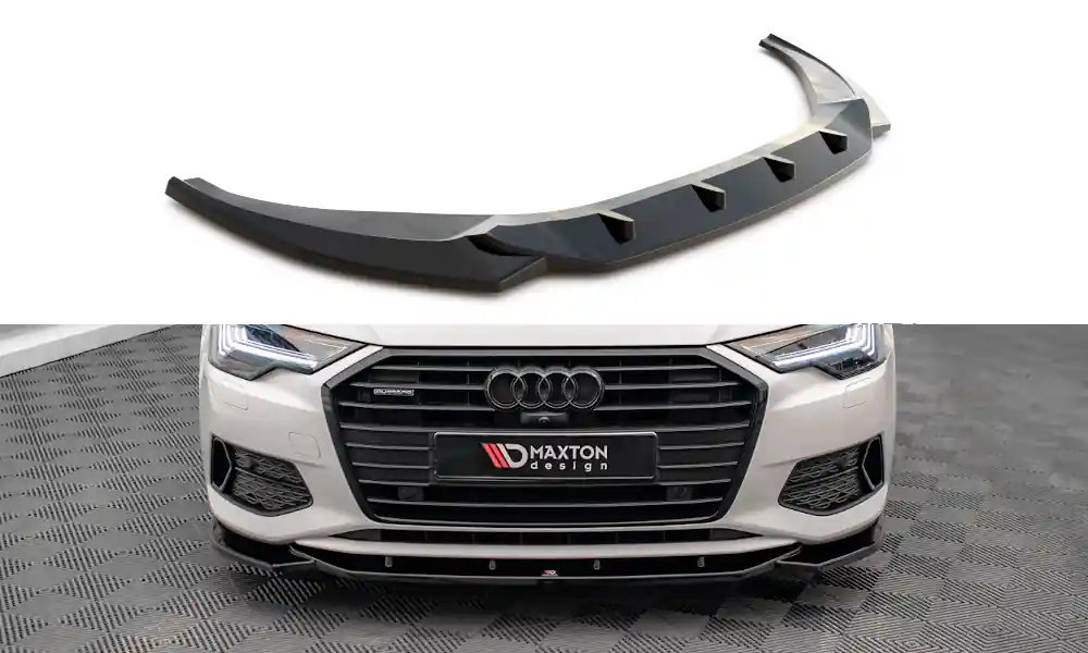 Audi A6 C8, spoiler pod přední nárazník, Maxton design Finální Výprodej