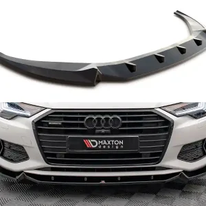Audi A6 C8, spoiler pod přední nárazník ver.2, Maxton design Autentický