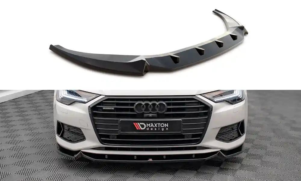 Audi A6 C8, spoiler pod přední nárazník ver.2, Maxton design Autentický