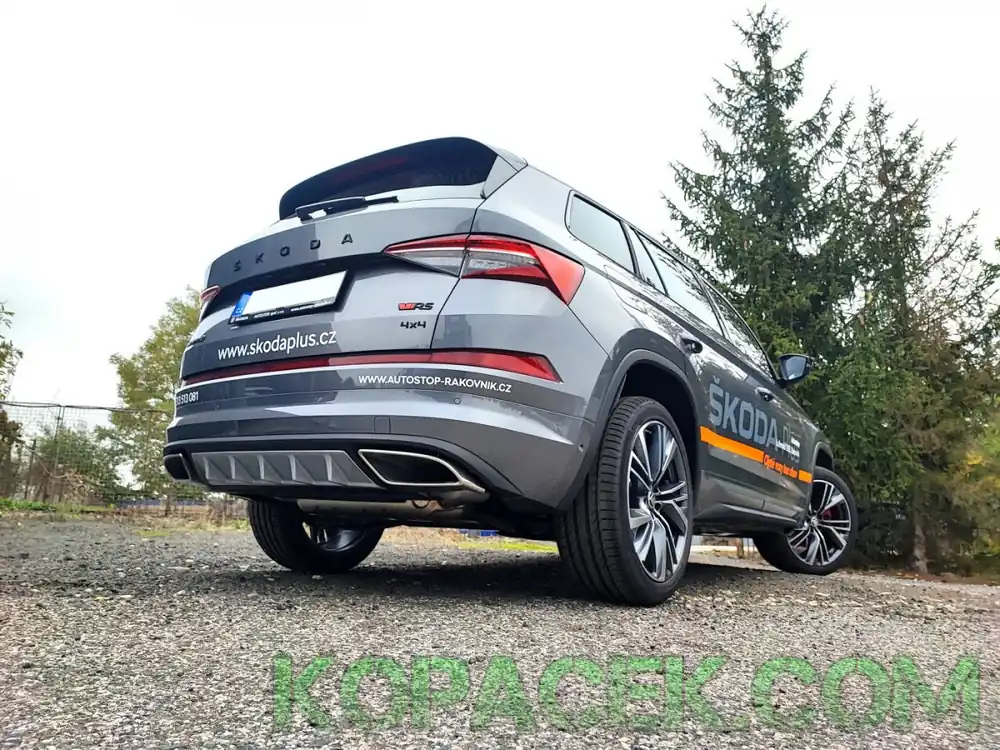 Autentický Kodiaq RS Facelift 2021+ zadní difuzor Martinek Auto - V3 - ALU LOOK