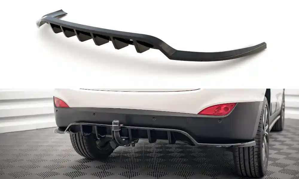 Hit Sezóny Hyundai ix35 Mk1, středový spoiler pod zadní nárazník s žebrováním, Maxton design