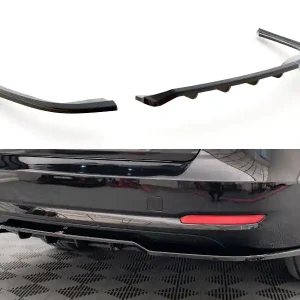 Novinka BMW řada 3 GT F34, středový spoiler pod zadní nárazník s žebrováním, Maxton Design