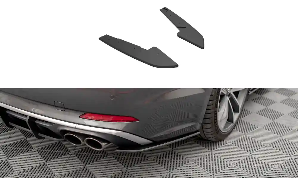 Audi S5 F5, "Street Pro" boční difuzory pod zadní nárazník, plast ABS bez povrchové úpravy, Maxton design Pouze Dnes