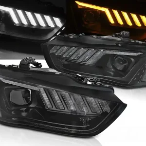 Kup Teď AUDI A4 B8 12-15 - přední černá světla s LED svícením