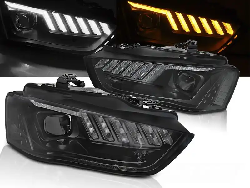 Kup Teď AUDI A4 B8 12-15 - přední černá světla s LED svícením