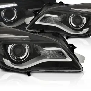 Jen Po Omezenou Doba OPEL INSIGNIA 13-17 - přední černé světla s LED denním svícením