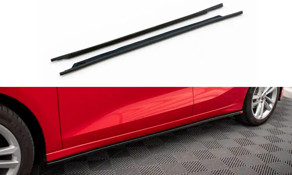 Autentický Audi A3 8Y Difuzory pod boční prahy Maxton Design