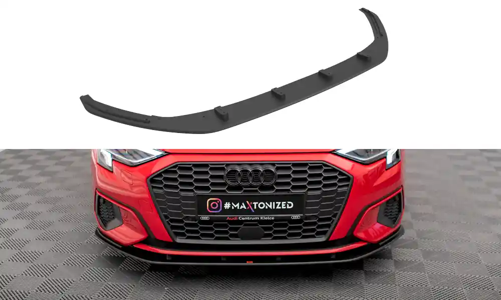 Audi A3 8Y Spoiler pod přední nárazník Street Pro Maxton Design bez povrchové úpravy Rychlé Dodání