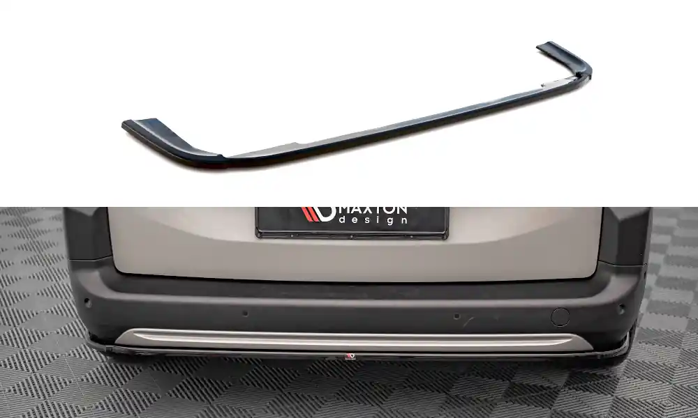 Novinka Citroen Berlingo Mk3, středový spoiler zadního nárazníku, Maxton Design