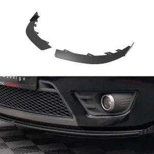Jen Po Omezenou Doba Ford Fiesta ST Mk6, rohové spoilery pod přední nárazník, černý lesklý plast ABS, Maxton Design
