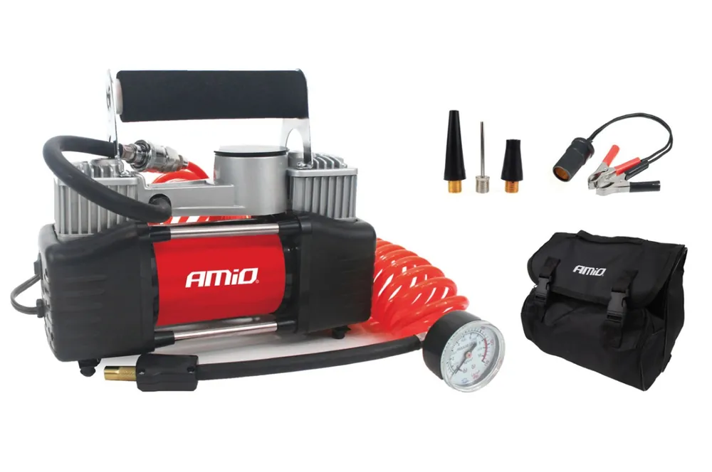 Kompresor do auta kovový 2 cylindry 12V HQ AComp-04 Novinka
