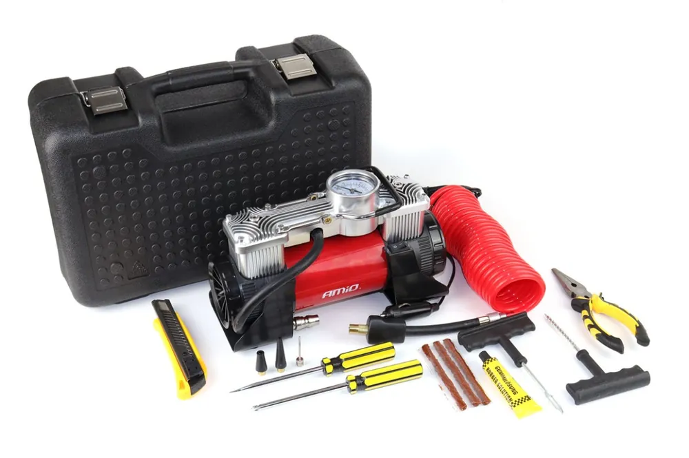 Finální Výprodej Kompresor do auta kovový 2 cylindry 12V HQ AComp-18