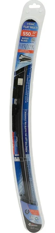 Stěrač FLAT MULTI s adaptéry 550mm Ověřený