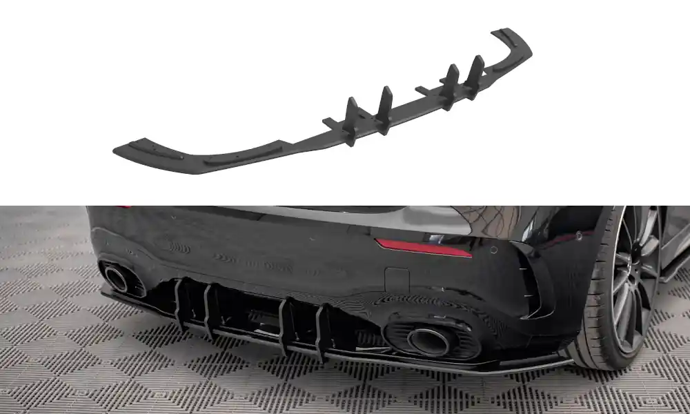 Mercedes třída A W177 A35 AMG Aero, difuzor zadního nárazníku, plast ABS, MAXTON DESIGN Speciální Cena