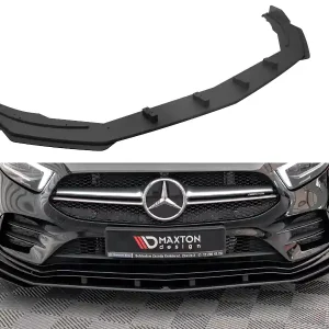 Mercedes třída A W177 A35, STREET PRO spoiler pod přední nárazník s křidélky, plast ABS, MAXTON DESIGN Autentický