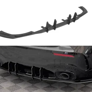 Nakupujte Hned Mercedes třída A W177 A35, STREET PRO difuzor zadního nárazníku, plast ABS, s černou/červenou linkou MAXTON DESIGN