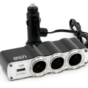 Originální Roztrojka autozapalovače + USB SOC-04