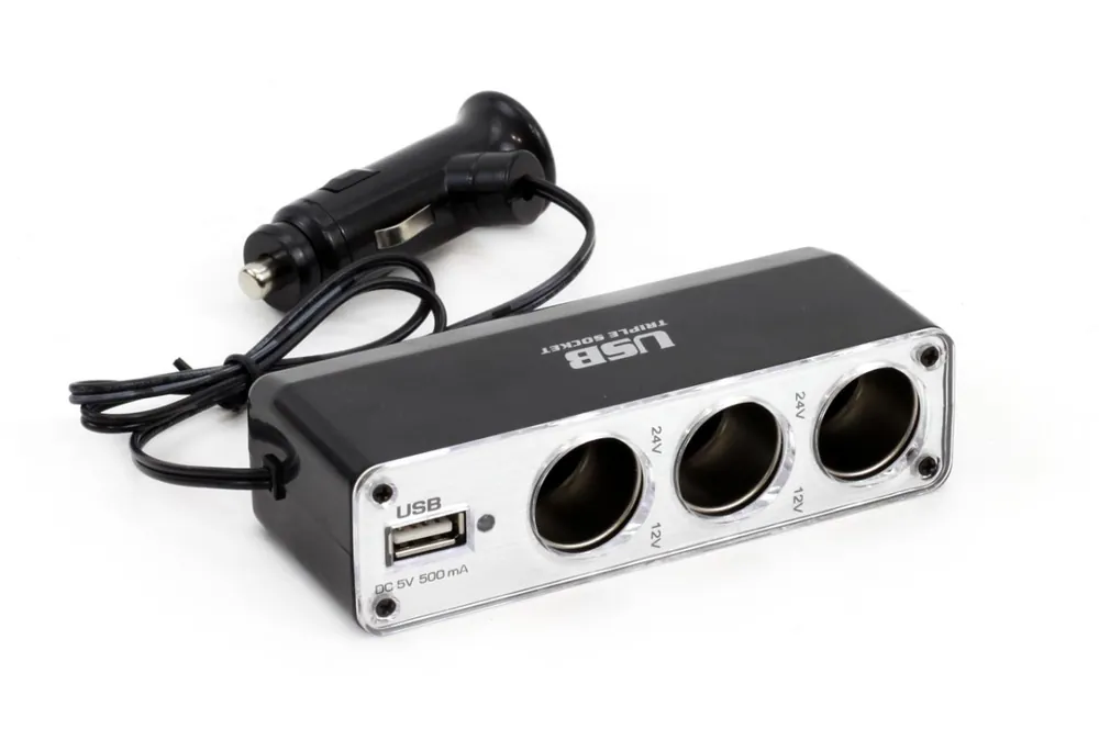 Roztrojka autozapalovače + USB SOC3 Tovární Cena